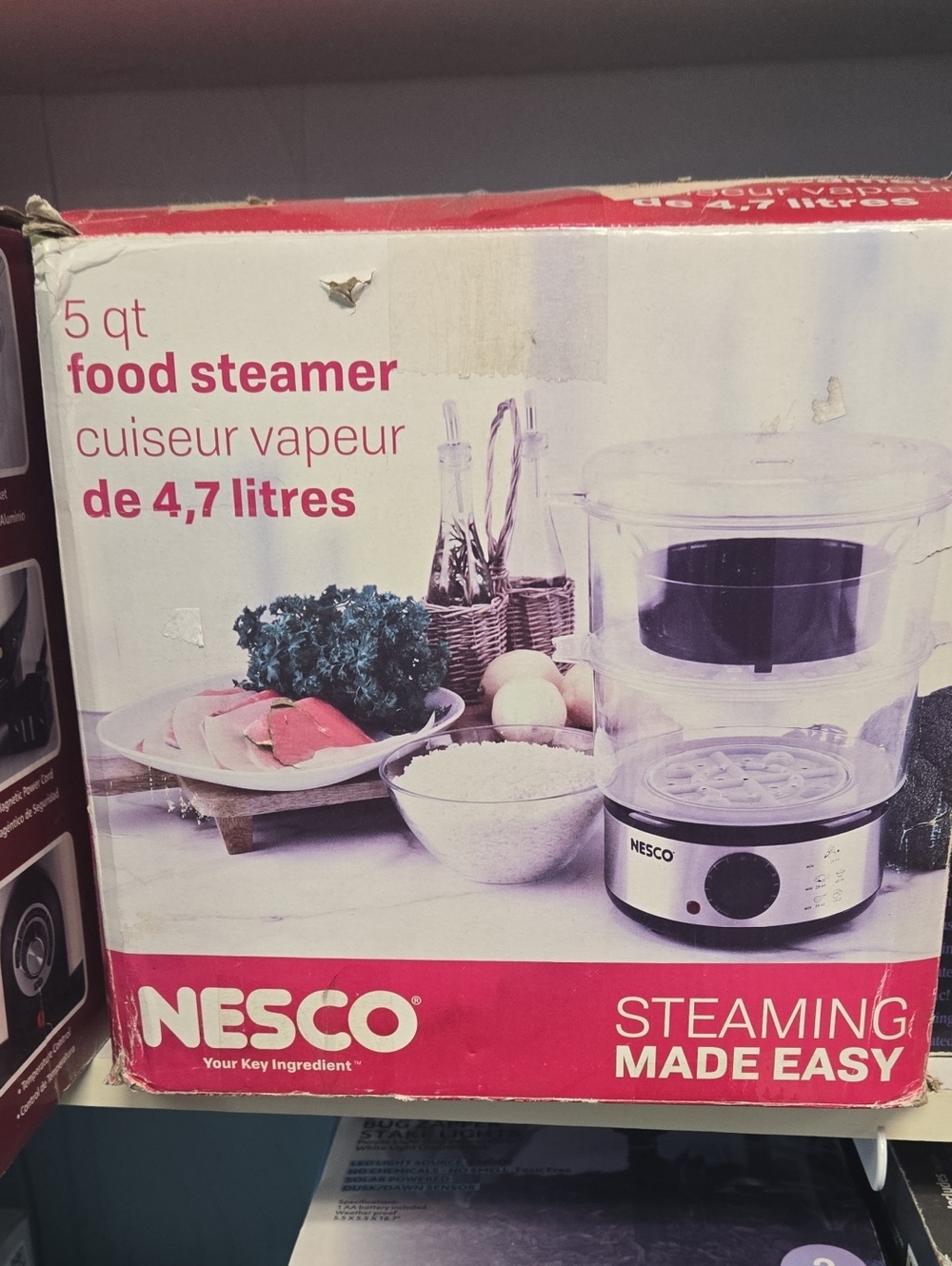 Enesco Clear and Silver Electric Food Steamer